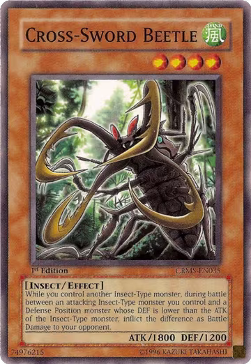 Cross-Sword Beetle (CRMS-EN035), Crimson Crisis — Yu-Gi-Oh! card price
