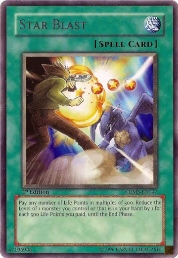 Star Blast (CRMS-EN047), Crimson Crisis — Yu-Gi-Oh! card price