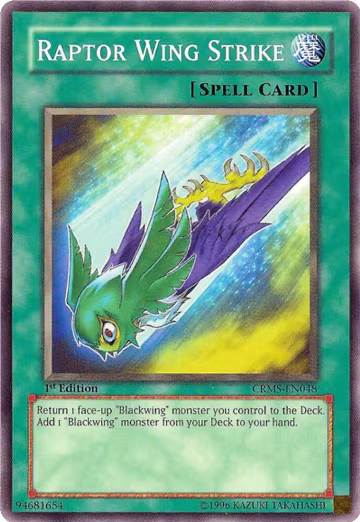 Raptor Wing Strike (CRMS-EN048), Crimson Crisis — Yu-Gi-Oh! card price