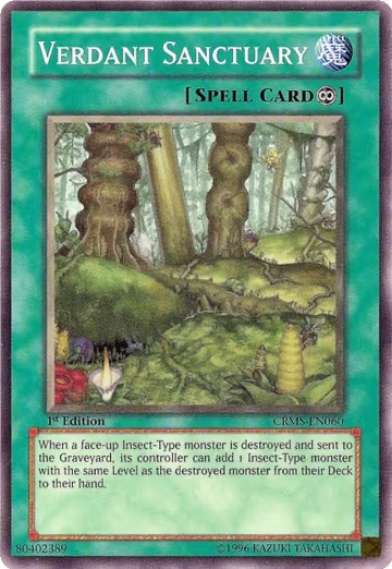 Verdant Sanctuary (CRMS-EN060), Crimson Crisis — Yu-Gi-Oh! card price