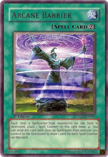 Arcane Barrier (CRMS-EN061), Crimson Crisis — Yu-Gi-Oh! card price