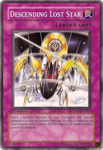 Descending Lost Star (CRMS-EN065), Crimson Crisis — Yu-Gi-Oh! card price
