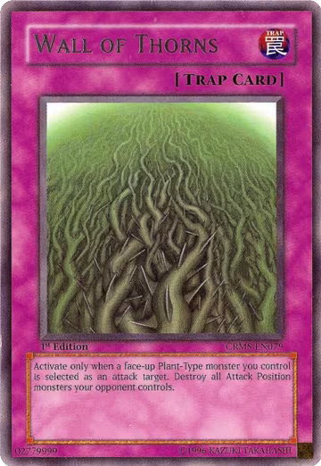 Wall of Thorns (CRMS-EN079), Crimson Crisis — Yu-Gi-Oh! card price