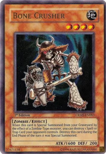 Bone Crusher (CRMS-EN083), Crimson Crisis — Yu-Gi-Oh! card price
