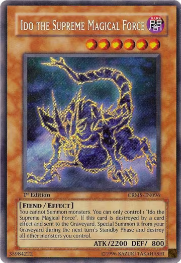 Ido the Supreme Magical Force (CRMS-EN096), Crimson Crisis — Yu-Gi-Oh! card price
