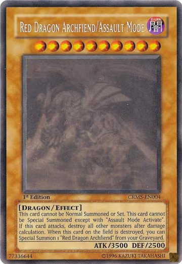 Red Dragon Archfiend/Assault Mode (Ghost Rare) (CRMS-EN004) — card price