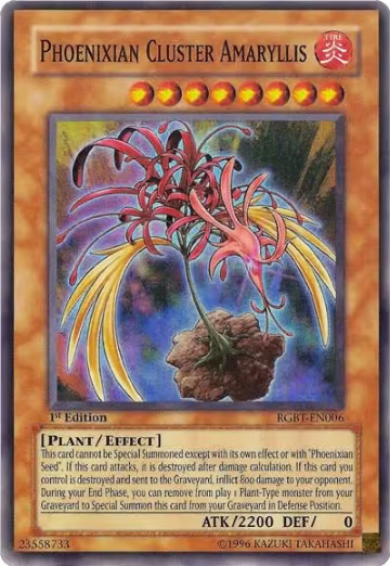 Phoenixian Cluster Amaryllis (RGBT-EN006), Raging Battle — Yu-Gi-Oh! card price