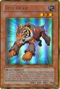 Test Tiger (GLD2-EN029), Gold Series 2009 — Yu-Gi-Oh! card price