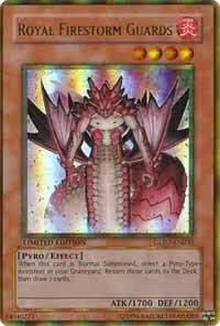 Royal Firestorm Guards (GLD2-EN030), Gold Series 2009 — Yu-Gi-Oh! card price