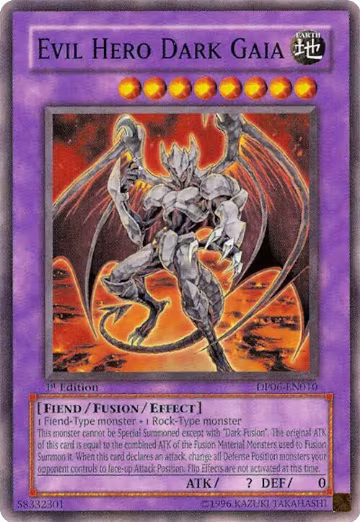 Evil Hero Dark Gaia (DP06-EN010), Duelist Pack 6: Jaden Yuki 3 — Yu-Gi-Oh! card price