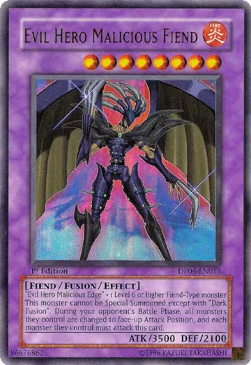 Evil Hero Malicious Fiend (DP06-EN013) — card price