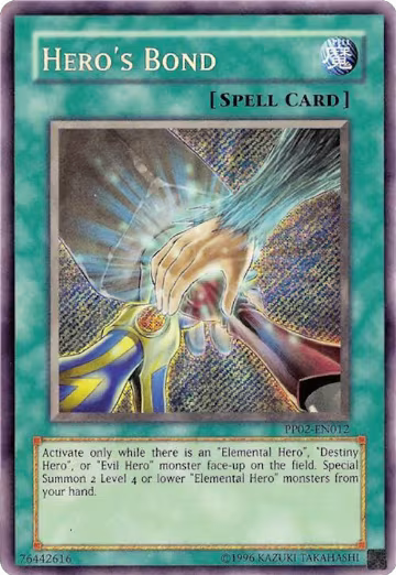 Hero's Bond (PP02-EN012), Premium Pack 2 — Yu-Gi-Oh! card price