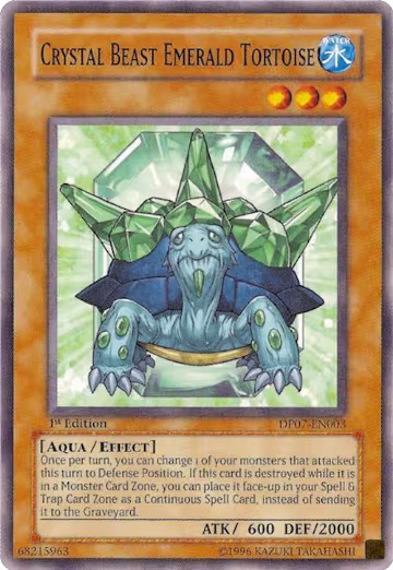 Crystal Beast Emerald Tortoise (DP07-EN003), Duelist Pack 7: Jesse Anderson — Yu-Gi-Oh! card price