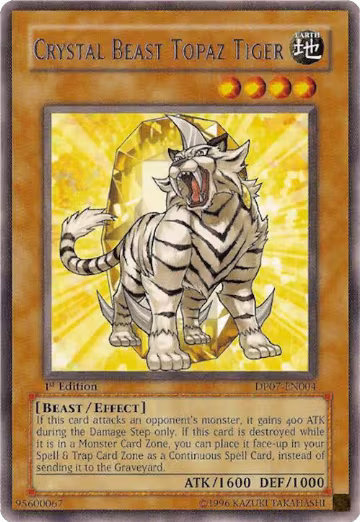 Crystal Beast Topaz Tiger (DP07-EN004), Duelist Pack 7: Jesse Anderson — Yu-Gi-Oh! card price