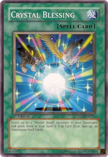 Crystal Blessing (DP07-EN014), Duelist Pack 7: Jesse Anderson — Yu-Gi-Oh! card price