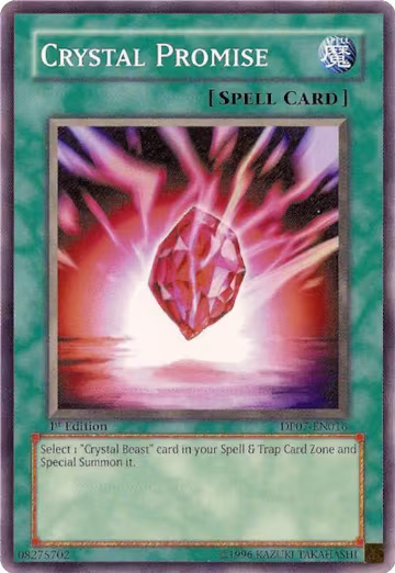 Crystal Promise (DP07-EN016), Duelist Pack 7: Jesse Anderson — Yu-Gi-Oh! card price