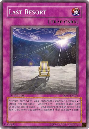 Last Resort (DP07-EN022), Duelist Pack 7: Jesse Anderson — Yu-Gi-Oh! card price