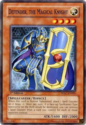 Defender, The Magical Knight (SDSC-EN003), Structure Deck: Spellcaster's Command — Yu-Gi-Oh! card price