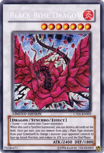 Black Rose Dragon (CT05-EN003) — card price