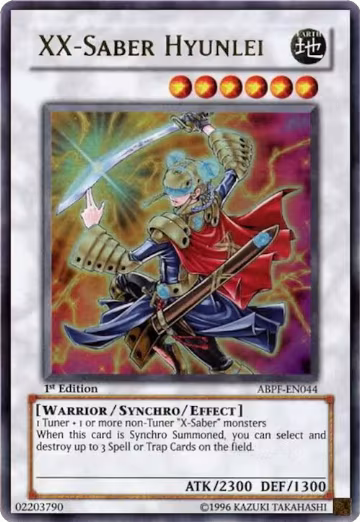 XX-Saber Hyunlei (ABPF-EN044), Absolute Powerforce — Yu-Gi-Oh! card price
