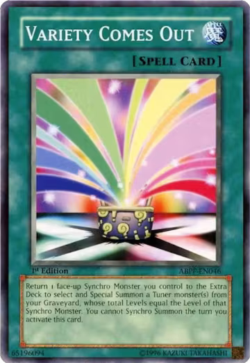 Variety Comes Out (ABPF-EN046), Absolute Powerforce — Yu-Gi-Oh! card price