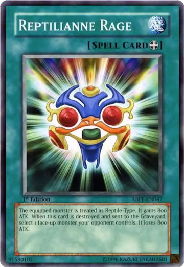 Reptilianne Rage (ABPF-EN047), Absolute Powerforce — Yu-Gi-Oh! card price