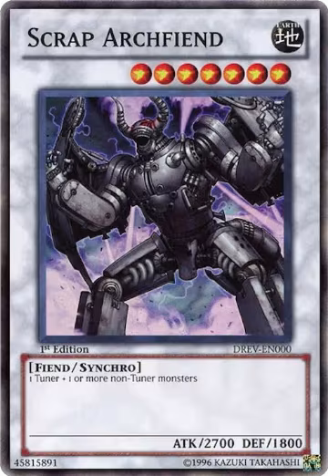 Scrap Archfiend (DREV-EN000), Duelist Revolution — Yu-Gi-Oh! card price