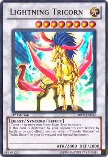 Lightning Tricorn (DREV-EN042), Duelist Revolution — Yu-Gi-Oh! card price