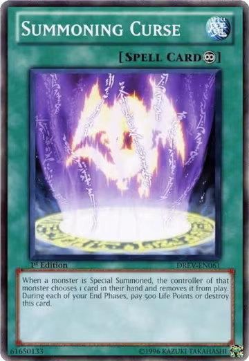 Summoning Curse (DREV-EN061), Duelist Revolution — Yu-Gi-Oh! card price