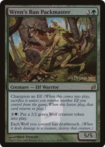 Wren's Run Packmaster (244), Prerelease Cards — Magic card price
