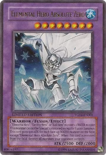 Elemental Hero Absolute Zero (YG04-EN001), Miscellaneous Promotional Cards — Yu-Gi-Oh! card price