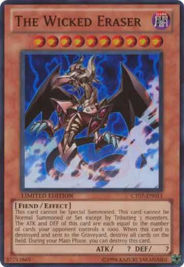 The Wicked Eraser (CT07-EN011), 2010 Collectors Tins — Yu-Gi-Oh! card price