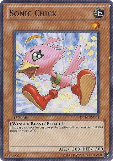 Sonic Chick (DP10-EN001), Duelist Pack 10: Yusei 3 — Yu-Gi-Oh! card price