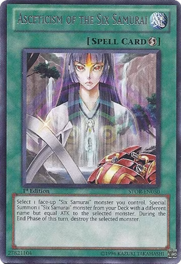 Asceticism of the Six Samurai (STOR-EN050), Storm of Ragnarok — Yu-Gi-Oh! card price