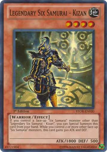 Legendary Six Samurai - Kizan (STOR-EN020), Storm of Ragnarok — Yu-Gi-Oh! card price
