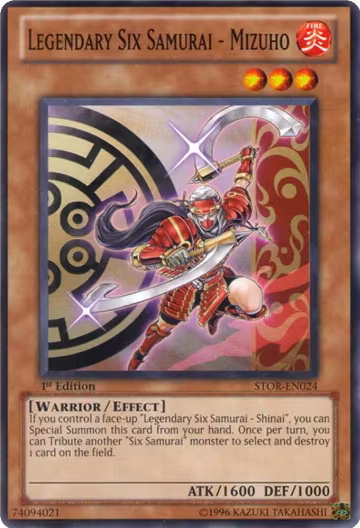 Legendary Six Samurai - Mizuho (STOR-EN024), Storm of Ragnarok — Yu-Gi-Oh! card price