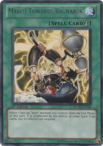 March Towards Ragnarok (STOR-EN047), Storm of Ragnarok — Yu-Gi-Oh! card price