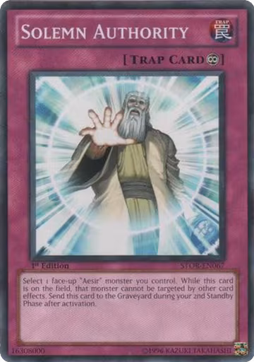 Solemn Authority (STOR-EN067), Storm of Ragnarok — Yu-Gi-Oh! card price