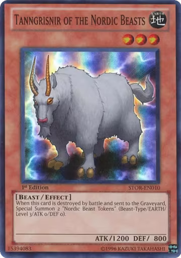 Tanngrisnir of the Nordic Beasts (STOR-EN010), Storm of Ragnarok — Yu-Gi-Oh! card price