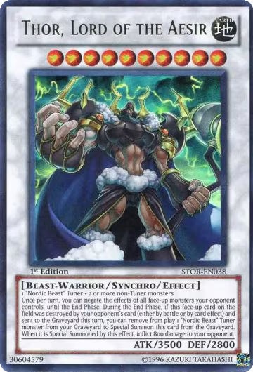 Thor, Lord of the Aesir (STOR-EN038), Storm of Ragnarok — Yu-Gi-Oh! card price