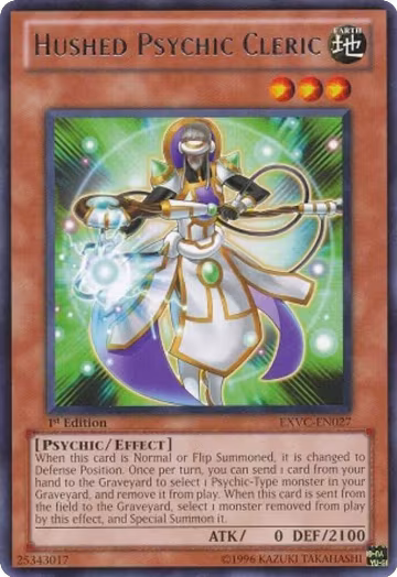 Hushed Psychic Cleric (EXVC-EN027), Extreme Victory — Yu-Gi-Oh! card price