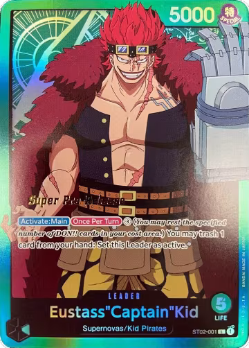 Eustass"Captain"Kid (001) (ST02-001), ST-02: Starter Deck 2 Worst Generation (Super Pre-Release Edition) — One Piece card price