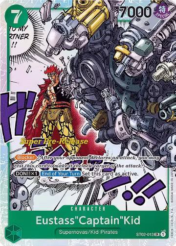 Eustass"Captain"Kid (013) (ST02-013), ST-02: Starter Deck 2 Worst Generation (Super Pre-Release Edition) — One Piece card price