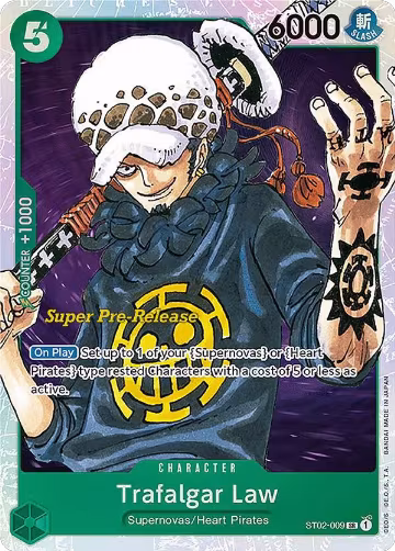 Trafalgar Law (ST02-009), ST-02: Starter Deck 2 Worst Generation (Super Pre-Release Edition) — One Piece card price