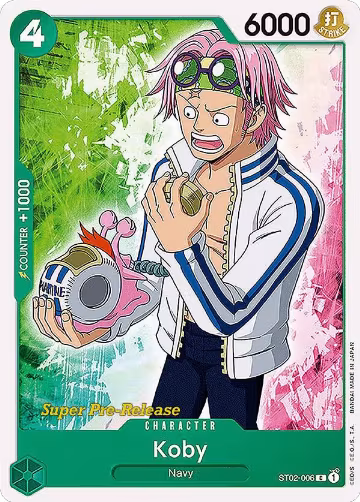 Koby (ST02-006), ST-02: Starter Deck 2 Worst Generation (Super Pre-Release Edition) — One Piece card price
