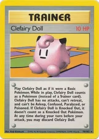Clefairy Doll (070/102), Base Set — Pokémon card price