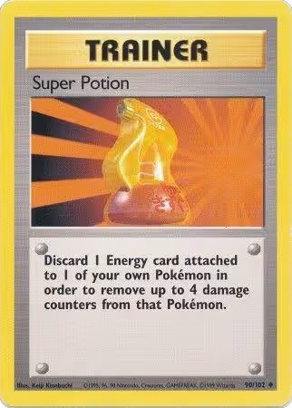 Super Potion (090/102), Base Set — Pokémon card price