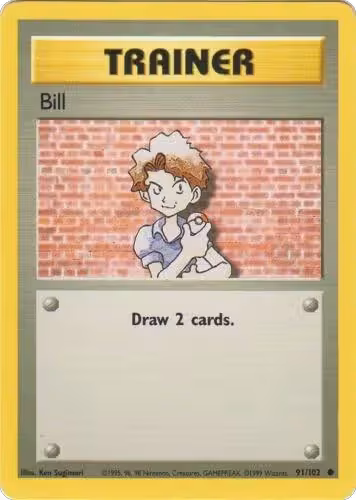 Bill (091/102), Base Set — Pokémon card price