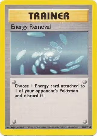 Energy Removal (092/102), Base Set — Pokémon card price