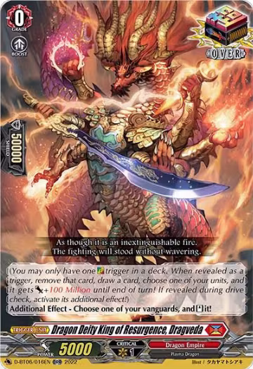 Dragon Deity King of Resurgence, Dragveda (D-BT06/016EN), D-BT06: Blazing Dragon Reborn — Vanguard card price